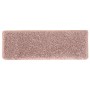 Alfombras de peldaños de escalera 15uds blanco y rosa 65x21x4cm de vidaXL, Alfombrillas para escalones - Ref: Foro24-326201, ...