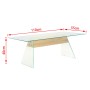 Mesa de Café Transparente 110 x 55 x 40 cm Cristal en Mesas de centro | Comprar online en Foru.es