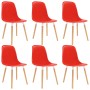 Sillas de comedor 6 pcs Rojo 47 x 50.5 x 83 cm en Sillas de comedor | Comprar online en Foru.es