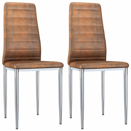Sillas de comedor 2 pcs Marrón 41.5 x 48 x 99 cm en Sillas de comedor | Comprar online en Foru.es