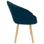 Silla de comedor Azul 62 x 58 x 76 cm Terciopelo en Sillas de comedor | Comprar online en Foru.es
