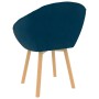 Silla de comedor Azul 62 x 58 x 76 cm Terciopelo en Sillas de comedor | Comprar online en Foru.es