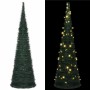 Árbol de Navidad with LED String Lights Verde 150 x 150 cm PVC en Decoración Festiva y Estacional | Comprar online en Foru.es