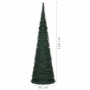 Árbol de Navidad with LED String Lights Verde 150 x 150 cm PVC en Decoración Festiva y Estacional | Comprar online en Foru.es