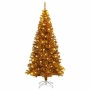 Árbol de Navidad con 300 LED con soporte Dorado 180 cm PET en Decoración Festiva y Estacional | Comprar online en Foru.es