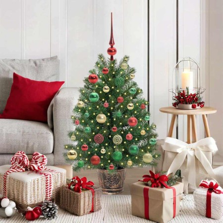 Árbol de Navidad artificial con 150 LED Verde 95 cm PE y PVC en Decoración Festiva y Estacional | Comprar online en Foru.es