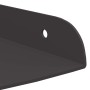 Estante de pared con estante 2 pcs Negro 18 x 18 x 2.3 cm en Estanterías | Comprar online en Foru.es