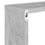 Estantes cubo de pared 2 unidades gris hormigón 30x15x30 cm en Estanterías | Comprar online en Foru.es