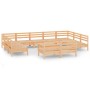 Juego de muebles de jardín 12 piezas madera maciza de pino en Conjuntos de jardín | Comprar online en Foru.es