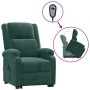 Sillón elevable de terciopelo verde oscuro en Sillones | Comprar online en Foru.es