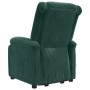Sillón elevable de terciopelo verde oscuro en Sillones | Comprar online en Foru.es