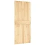 Puerta corredera con herrajes madera maciza de pino 90x210 cm by vidaXL, Doors - Ref: Foro24-3203011, Price: 183,39 €, Discou...