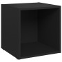 Muebles para TV 4 uds madera contrachapada negro 37x35x37 cm en Muebles TV | Comprar online en Foru.es