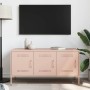 Mueble de TV de acero rosa 100,5x39x50,5 cm en Muebles TV | Comprar online en Foru.es