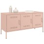 Mueble de TV de acero rosa 100,5x39x50,5 cm en Muebles TV | Comprar online en Foru.es