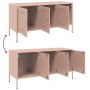 Mueble de TV de acero rosa 100,5x39x50,5 cm en Muebles TV | Comprar online en Foru.es