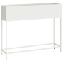 Jardinera Elevada Blanco 100 x 26 x 82 cm Acero en Macetas y jardineras | Comprar online en Foru.es