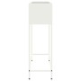 Jardinera Elevada Blanco 100 x 26 x 82 cm Acero en Macetas y jardineras | Comprar online en Foru.es