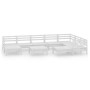Juego de muebles de jardín 10 piezas madera maciza pino blanco en Conjuntos de jardín | Comprar online en Foru.es