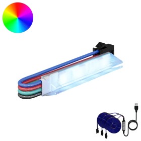 Tira LED 4 pcs Negro y Multicolor 150 cm Cobre y plástico en Iluminación para el hogar | Comprar online en Foru.es
