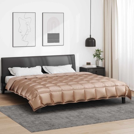 Edredón de Invierno Dorado 200 x 200 cm Satén y Microfibra en Ropa de cama | Comprar online en Foru.es