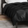 Edredón de Invierno Negro 200 x 155 cm Satén y Microfibra en Ropa de cama | Comprar online en Foru.es