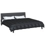 Edredón de Invierno Negro 200 x 200 cm Satén y Microfibra en Ropa de cama | Comprar online en Foru.es