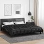 Edredón de Invierno Negro 240 x 200 cm Satén y Microfibra en Ropa de cama | Comprar online en Foru.es