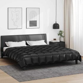 Edredón de Invierno Negro 220 x 240 cm Satén y Microfibra en Ropa de cama | Comprar online en Foru.es