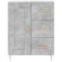 Aparador alto madera contrachapada gris hormigón 69,5x34x180 cm de vidaXL, Aparadores - Ref: Foro24-3198653, Precio: 172,18 €...