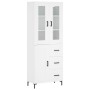 Aparador alto madera contrachapada blanco 69,5x34x180 cm de vidaXL, Aparadores - Ref: Foro24-3198657, Precio: 184,48 €, Descu...