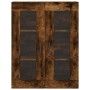 Aparador alto madera contrachapada roble ahumado 69,5x34x180 cm de vidaXL, Aparadores - Ref: Foro24-3198662, Precio: 182,59 €...