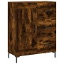 Aparador alto madera contrachapada roble ahumado 69,5x34x180 cm de vidaXL, Aparadores - Ref: Foro24-3198662, Precio: 182,59 €...