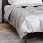 Edredón de Invierno Plateado 220 x 140 cm Satén y Microfibra en Ropa de cama | Comprar online en Foru.es