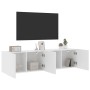 Muebles para TV de pared 2 unidades blanco 80x30x41 cm en Muebles TV | Comprar online en Foru.es