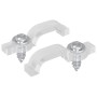 Clips de tira LED 2 pcs Transparente 2 x 1 x 0.5 cm en Iluminación para el hogar | Comprar online en Foru.es