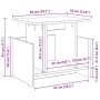 Soporte de TV 50 x 35 x 45 cm Madera de ingeniería en Muebles TV | Comprar online en Foru.es