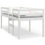 Cama alta blanca madera maciza pino 90x200 cm de vidaXL, Camas y somieres - Ref: Foro24-821605, Precio: 175,64 €, Descuento: %