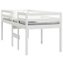 Cama alta blanca madera maciza pino 90x200 cm de vidaXL, Camas y somieres - Ref: Foro24-821605, Precio: 175,64 €, Descuento: %