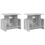 Soporte de TV 2 pcs Gris Sonoma 50 x 35 x 45 cm en Muebles TV | Comprar online en Foru.es