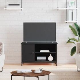 Mueble para TV madera contrachapada negro 80x40x50 cm de vidaXL, Muebles TV - Ref: Foro24-832768, Precio: 58,76 €, Descuento: %