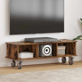 Soporte de TV Roble ahumado 100 x 35 x 35 cm en Muebles TV | Comprar online en Foru.es