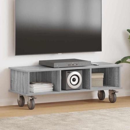 Soporte de TV Gris Sonoma 100 x 35 x 35 cm Madera de ingeniería en Muebles TV | Comprar online en Foru.es