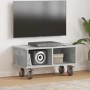 Soporte de TV Gris Concreto 68,5 x 35 x 35 cm en Muebles TV | Comprar online en Foru.es