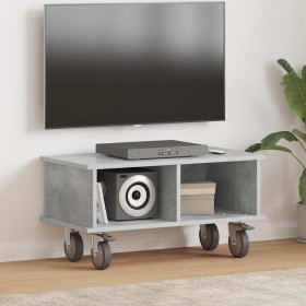 Soporte de TV Gris Concreto 68,5 x 35 x 35 cm en Muebles TV | Comprar online en Foru.es