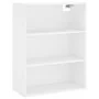 Hohes weißes Sperrholz-Sideboard 69,5 x 34 x 180 cm von vidaXL, Sideboards - Ref: Foro24-3189997, Preis: 169,19 €, Rabatt: %