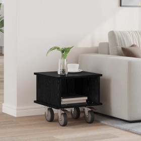 Soporte de TV Roble Negro 37 x 35 x 35 cm Madera de ingeniería en Muebles TV | Comprar online en Foru.es