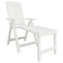 Tumbona de plástico blanco de vidaXL, Tumbonas - Ref: Foro24-364705, Precio: 82,23 €, Descuento: %
