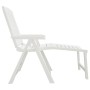 Tumbona de plástico blanco de vidaXL, Tumbonas - Ref: Foro24-364705, Precio: 82,23 €, Descuento: %