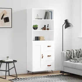 Tall white plywood sideboard 69.5x34x180 cm by vidaXL, Sideboards - Ref: Foro24-3189989, Price: 145,04 €, Discount: %